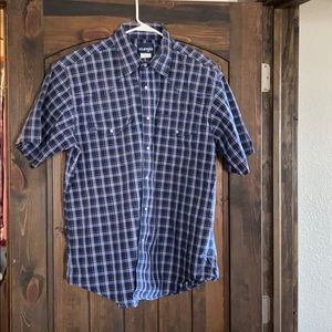 Wrangler XL short sleeve button down shirt